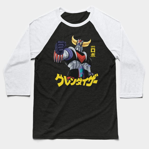 Ufo Robot Goldrake | Grendizer Atlas UFO Robot Baseball T-Shirt by SALENTOmadness